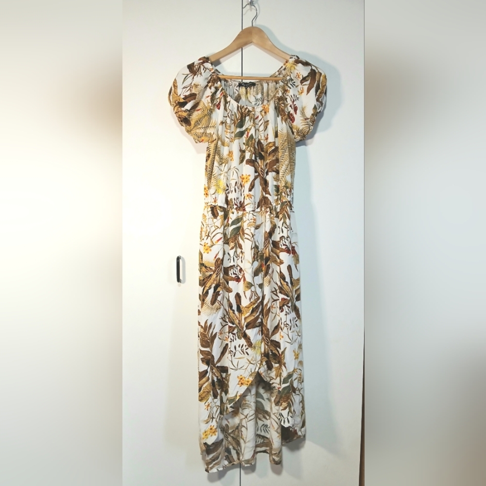 Lily Morgan Fall Colour Floral High-Low Romper Dress – Women’s Medium